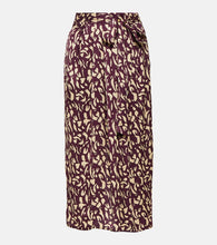 Velvet Juno printed satin midi skirt - Velvet Juno 印花缎面中长裙