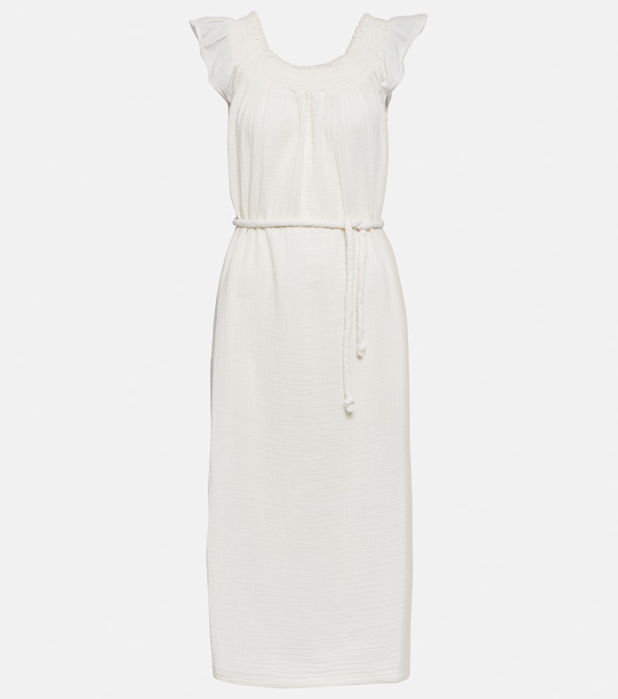 Velvet Justine cotton gauze midi dress. 天鹅绒 Justine 棉纱中长连衣裙