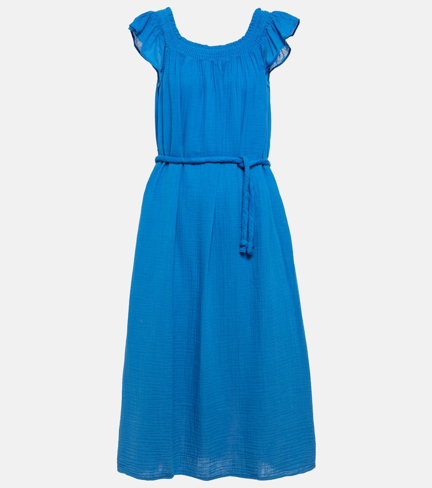 Velvet Justine cotton midi dress. Velvet Justine 棉质中长连衣裙