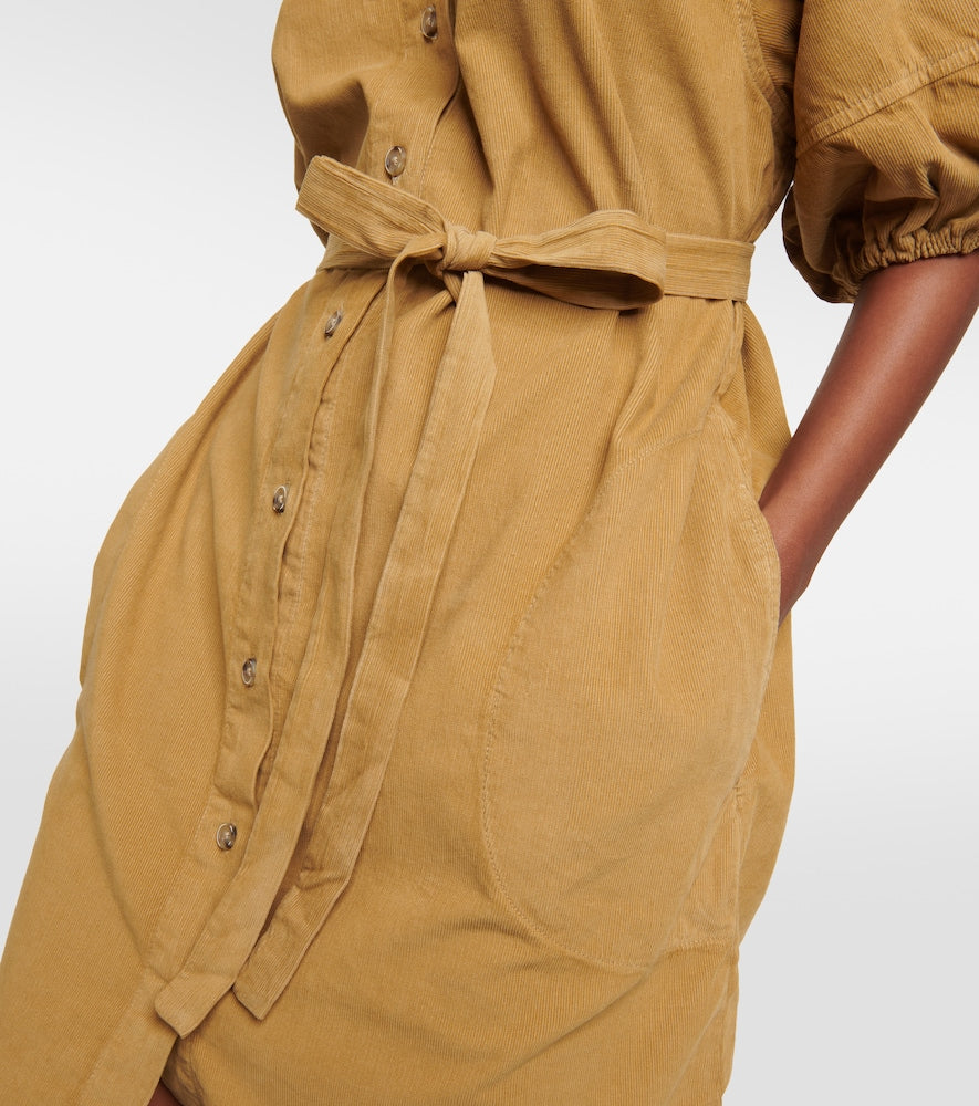 Velvet Kady corduroy minidress