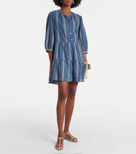 Velvet Kaitlyn jacquard cotton-blend minidress