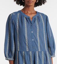 Velvet Kaitlyn jacquard cotton-blend minidress