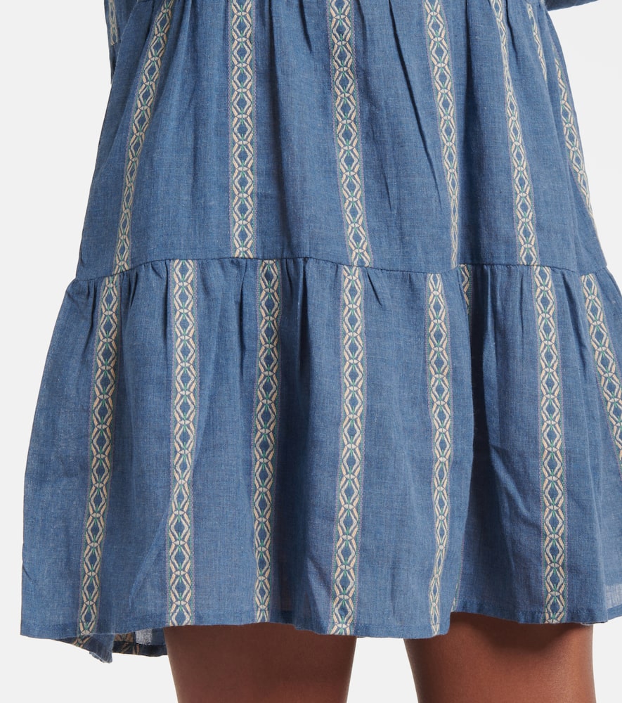 Velvet Kaitlyn jacquard cotton-blend minidress