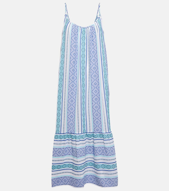 Velvet Lexy printed cotton midi dress