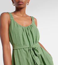 Velvet Linen maxi dress