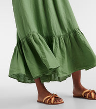 Velvet Linen maxi dress