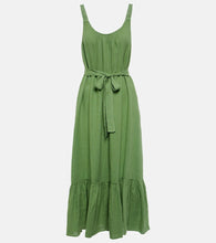 Velvet Linen maxi dress. 丝绒亚麻长裙