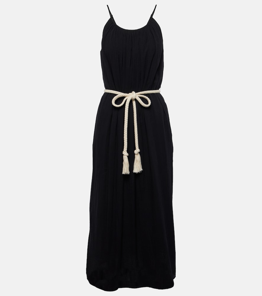 Velvet Lorelei cotton maxi dress. 洛雷莱丝绒棉质长裙