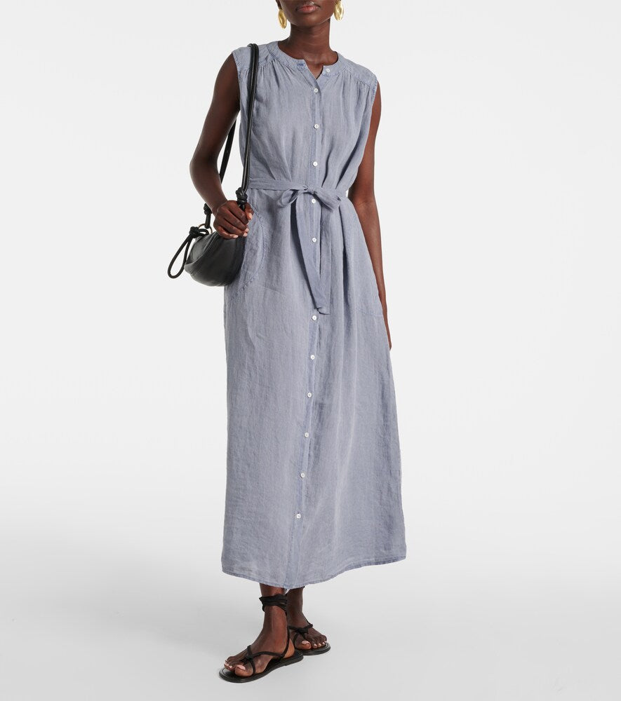 Velvet Luna linen maxi dress