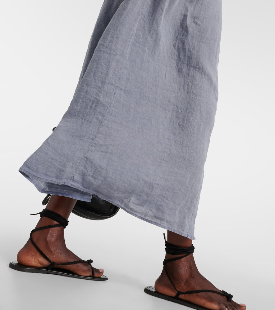 Velvet Luna linen maxi dress