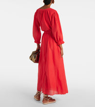 Velvet Mariela cotton and silk maxi skirt