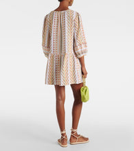 Velvet Numa embroidered cotton minidress