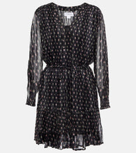 Velvet Printed chiffon minidress