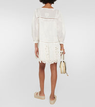 Velvet Renee embroidered cotton minidress