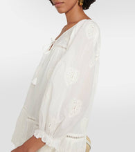 Velvet Renee embroidered cotton minidress