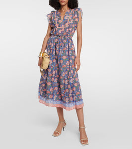 Velvet Rosalina cotton midi dress