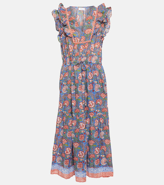 Velvet Rosalina cotton midi dress