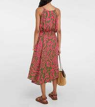 Velvet Sasha printed cotton gauze midi dress