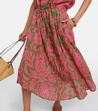 Velvet Sasha printed cotton gauze midi dress