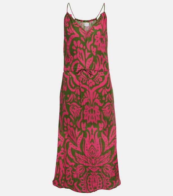 Velvet Sasha printed cotton gauze midi dress