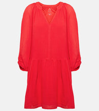 Velvet Sloan cotton minidress. Velvet Sloan 棉质迷你连衣裙