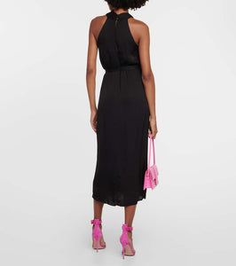 Velvet Stephanie halterneck midi dress
