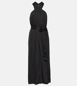 Velvet Stephanie halterneck midi dress