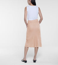 Velvet Taelyn velvet midi skirt
