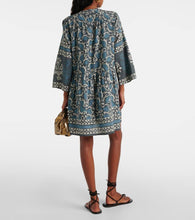 Velvet Talia printed cotton and silk minidress