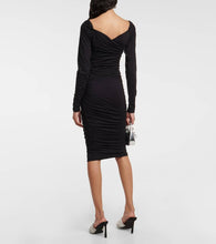 Velvet Tori cotton-blend jersey midi dress