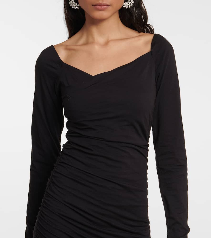 Velvet Tori cotton-blend jersey midi dress