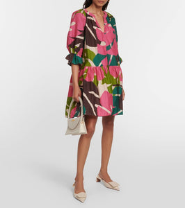 Velvet Tracy cotton and silk minidress