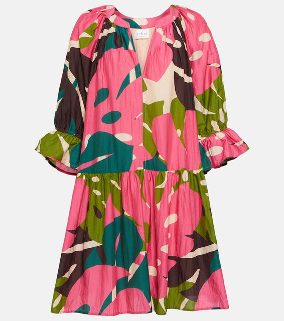 Velvet Tracy cotton and silk minidress