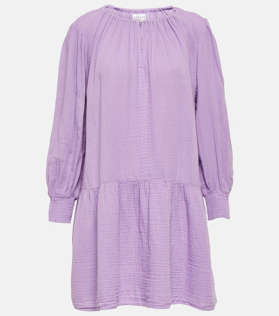 Velvet Viviana cotton mini dress