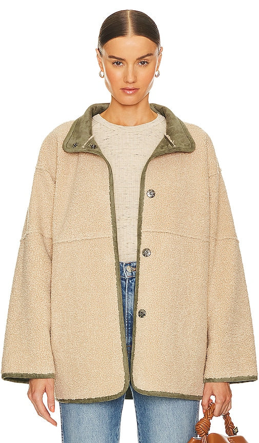 Velvet by Graham & Spencer Albany Reversible Jacket in Sage