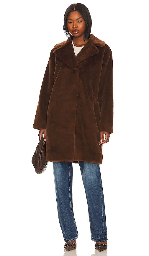 Velvet by Graham & Spencer Evalyn Coat in Brown