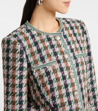 Veronica Beard Alessia houndstooth cotton-blend jacket