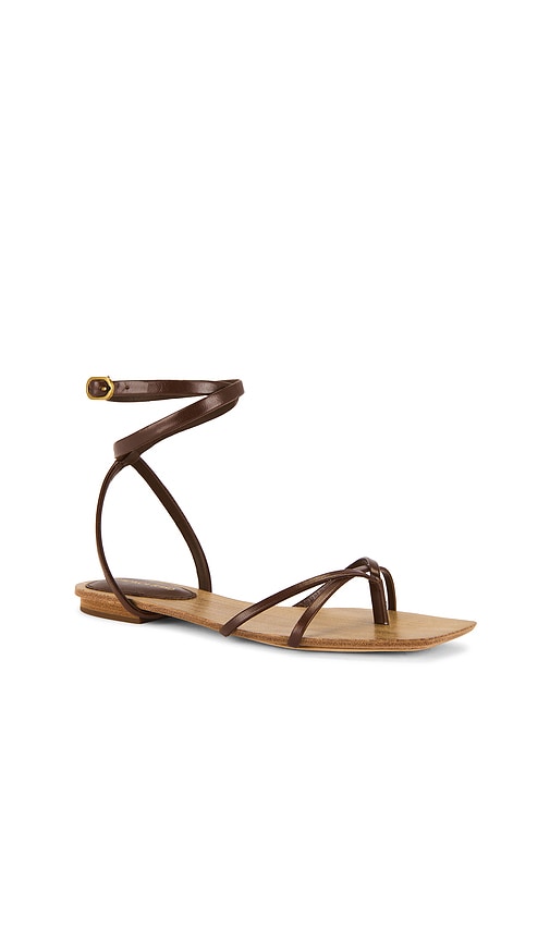 Veronica Beard Allegra Sandal in Brown