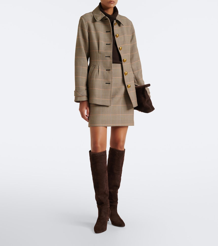 Veronica Beard Angeline suede knee-high boots