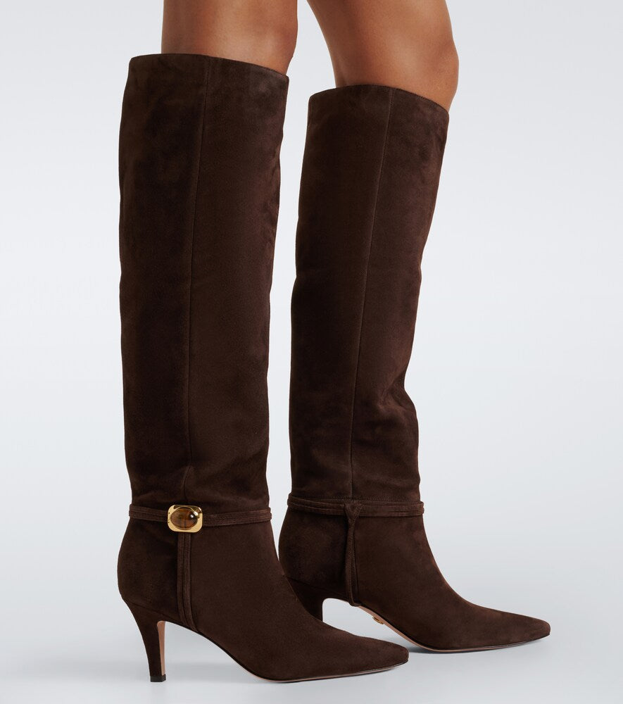 Veronica Beard Angeline suede knee-high boots