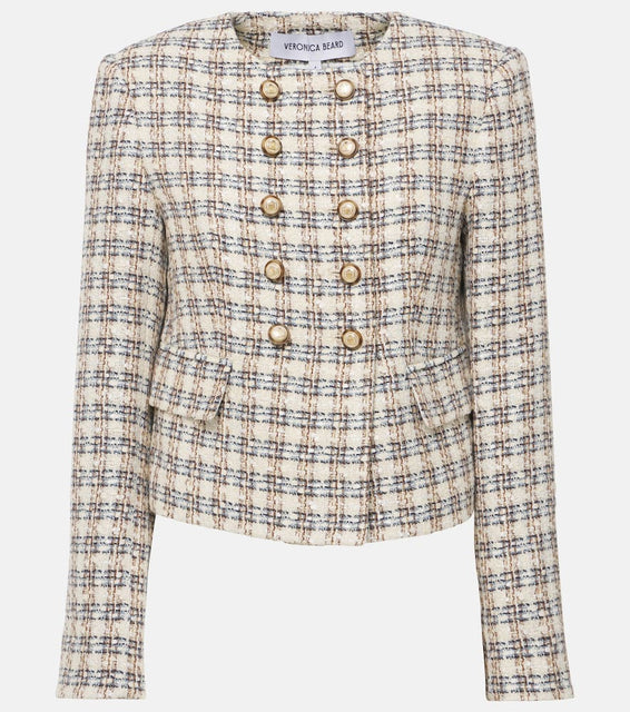 Veronica Beard Bentley checked tweed jacket