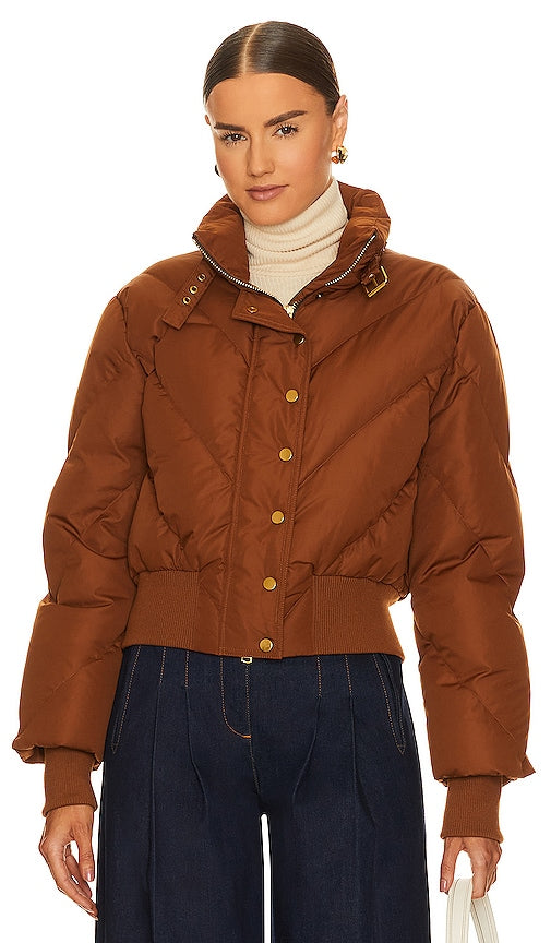 Veronica Beard Burdette Puffer in Brown