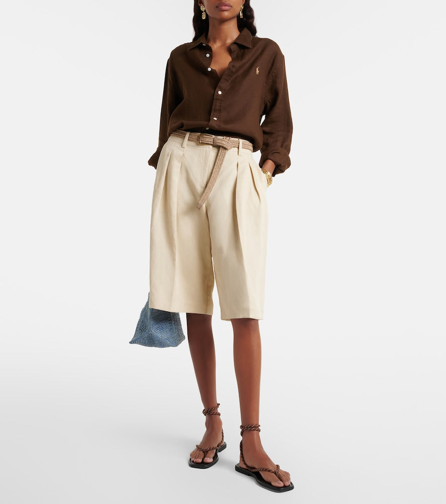 Veronica Beard Carmina leather-trimmed thong sandals