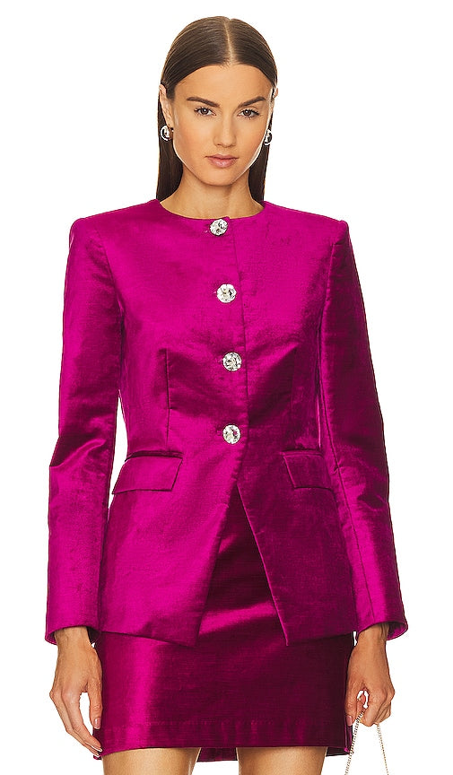 Veronica Beard Cencia Jacket in Fuchsia - Veronica Beard Veste Cencia en Fuchsia - Veronica Beard Cencia 紫红色夹克 - Veronica Beard Cencia Jacke in Fuchsia - Veronica Beard CENcia 자켓 - Giacca Veronica Beard Cencia in colore Fucsia