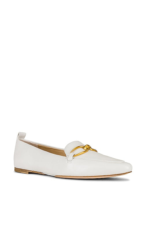 Veronica Beard Champlain Chain Loafer in White