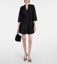 Veronica Beard Chrisjen embroidered cotton minidress