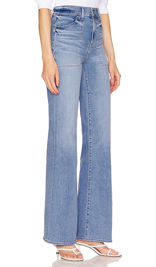 Veronica Beard Crosbie High Rise Skinny Flare in Denim-Light