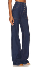 Veronica Beard Crosbie Wide Leg Comfort Stret in Blue