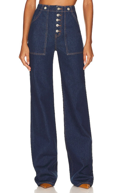 Veronica Beard Crosbie Wide Leg Comfort Stret in Blue - Veronica Beard Crosbie jambe large confort extensible en bleu - Veronica Beard Crosbie 蓝色舒适街阔腿裤 - Veronica Beard Crosbie Comfort Stret mit weitem Bein in Blau - Veronica Beard Crosbie 와이드 레그 컴포트 스트레치 블루 색상 - Veronica Beard Crosbie gamba larga Comfort Stret in blu