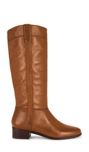 Veronica Beard Dwyer Boot in caramel | Hazelwood Knee-High Boots for Women